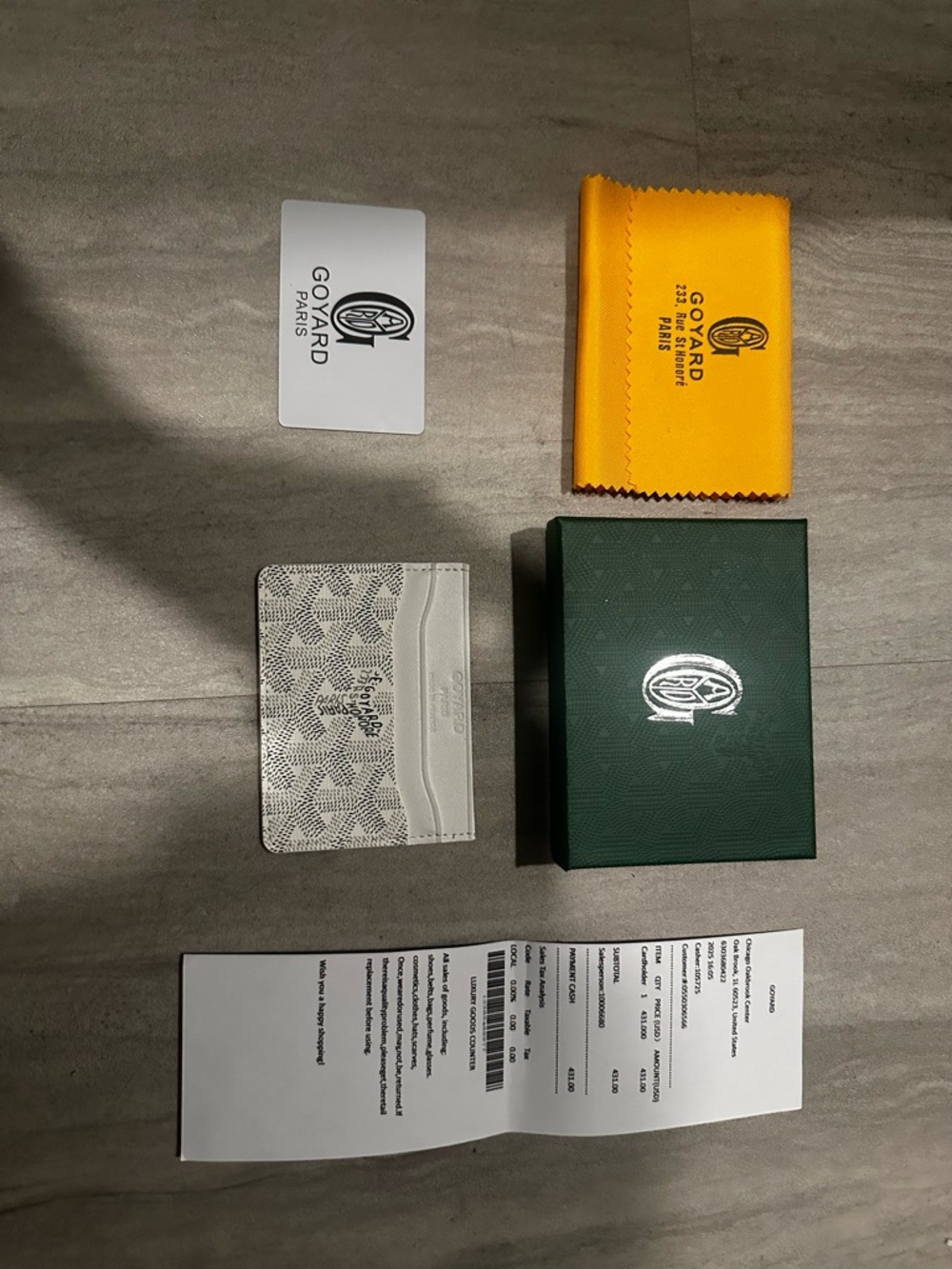 Goyard Yellow Branded Microfiber Cloth - Picture 1 of 5
